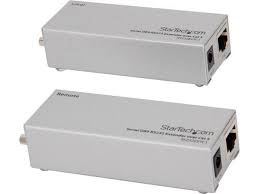 Serial DB9 RS232 Extender over Cat 5 - Up to 1000M (1Km)